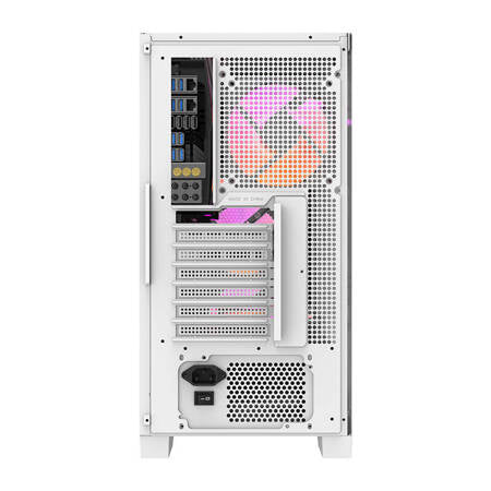 Datorfodral Darkflash DRX70 MESH + 4 RGB-fläktar (vit)