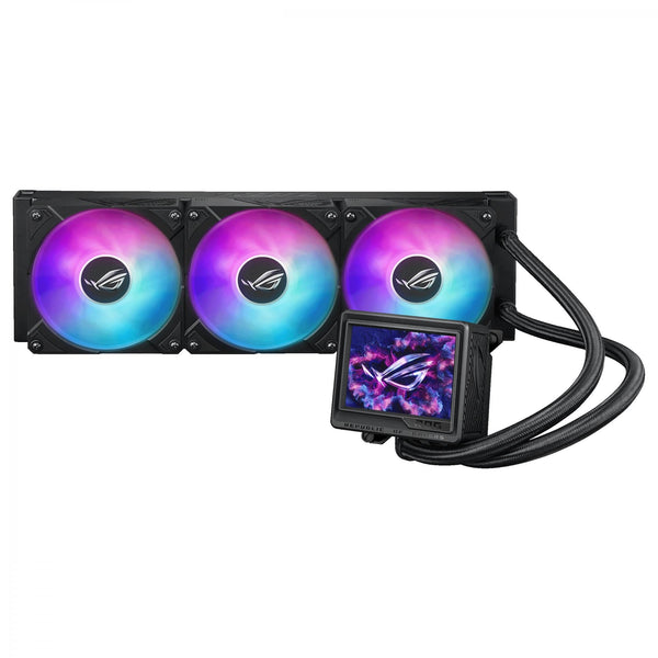 ASUS ROG RYUJIN III 360 ARBG EXTREME AiO Liquid Cooler w. 3.5" LCD, Asetek Emma Gen8 V2 pump, magnetic ROG ARGB fans