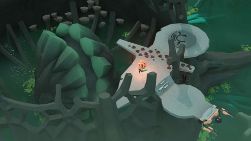 Cocoon – Nintendo Switch, japansk import – Skærmbillede med grøn verden