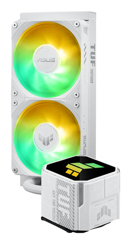 ASUS TUF Gaming LC III 240 ARGB – stående radiator og pumpeblok