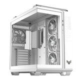 ASUS TUF Gaming GT502 Horizon ARGB – hvidt kabinet set skråt uden lys