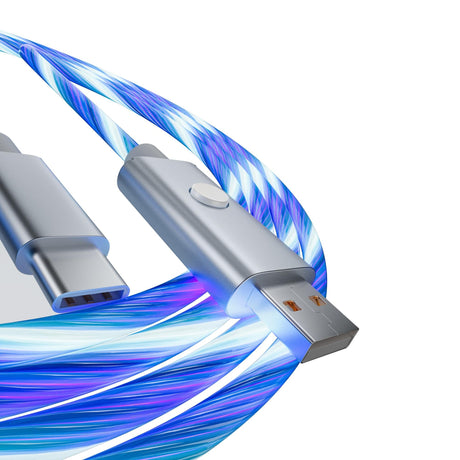 ONIVERSE - USB-C Quick Charge Cable with LED - 2 meters - White ONIVERSE