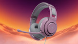 Turtle Beach Atlas 200 – gamingheadset i Lilac Mist – Headset på illustreret baggrund