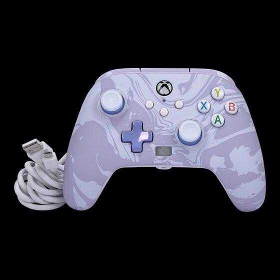 PowerA Enhanced Cabled Controller - Xbox Series X/S - Lavender Swirl