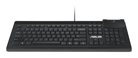 ASUS KU100 Smart Card USB-tastatur – taster og arbejdsflade set ovenfra (vinkel 2)