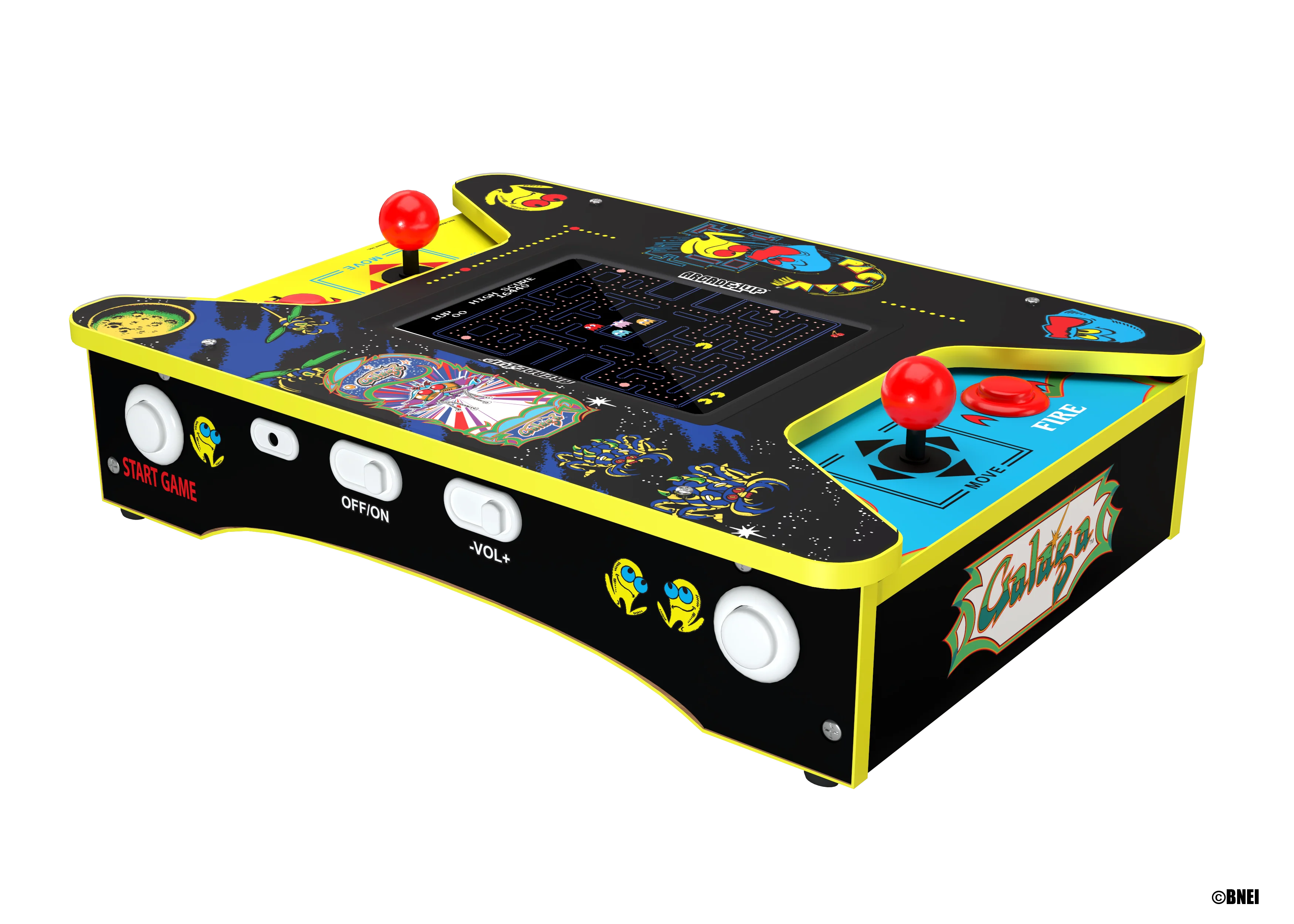 ARCADE 1 Up Pac-Man Head-to-Head-bord