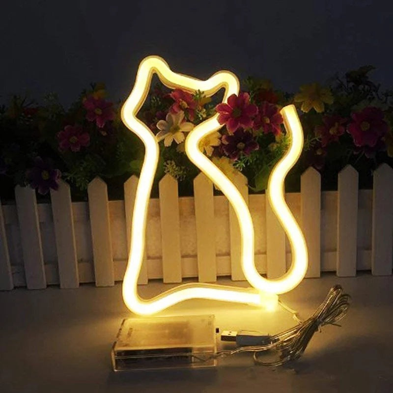 Geekd - Cat Neon Lampa