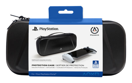 PowerA Protection Case – sort etui til PlayStation Portal – emballage, forside