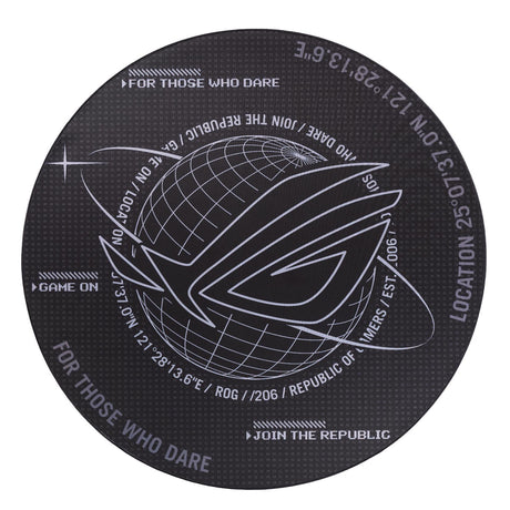 ASUS ROG Cosmic Mat - 117 cm diameter floor mat for gaming/office chair ASUS
