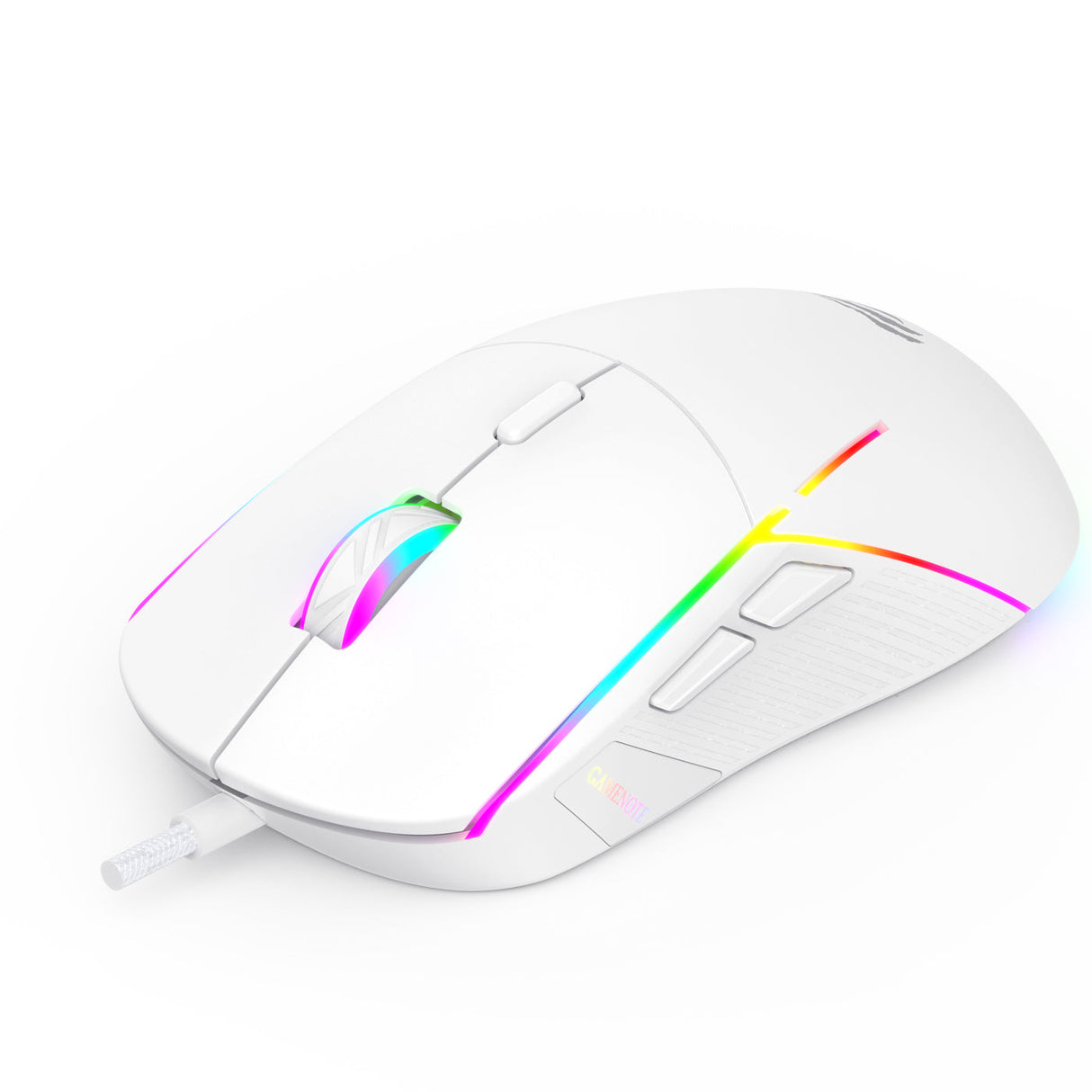 Gamingmus Havit MS961 RGB 1200-12000 DPI (vit)