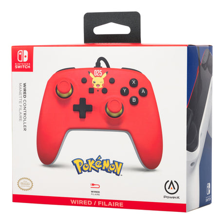 PowerA kablet controller – Laughing Pikachu – Nintendo Switch – emballagens forside