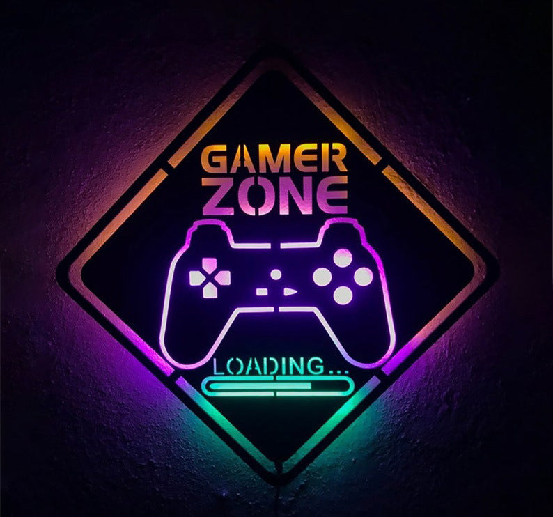 Geekd - Gamer Zone LED-lampa