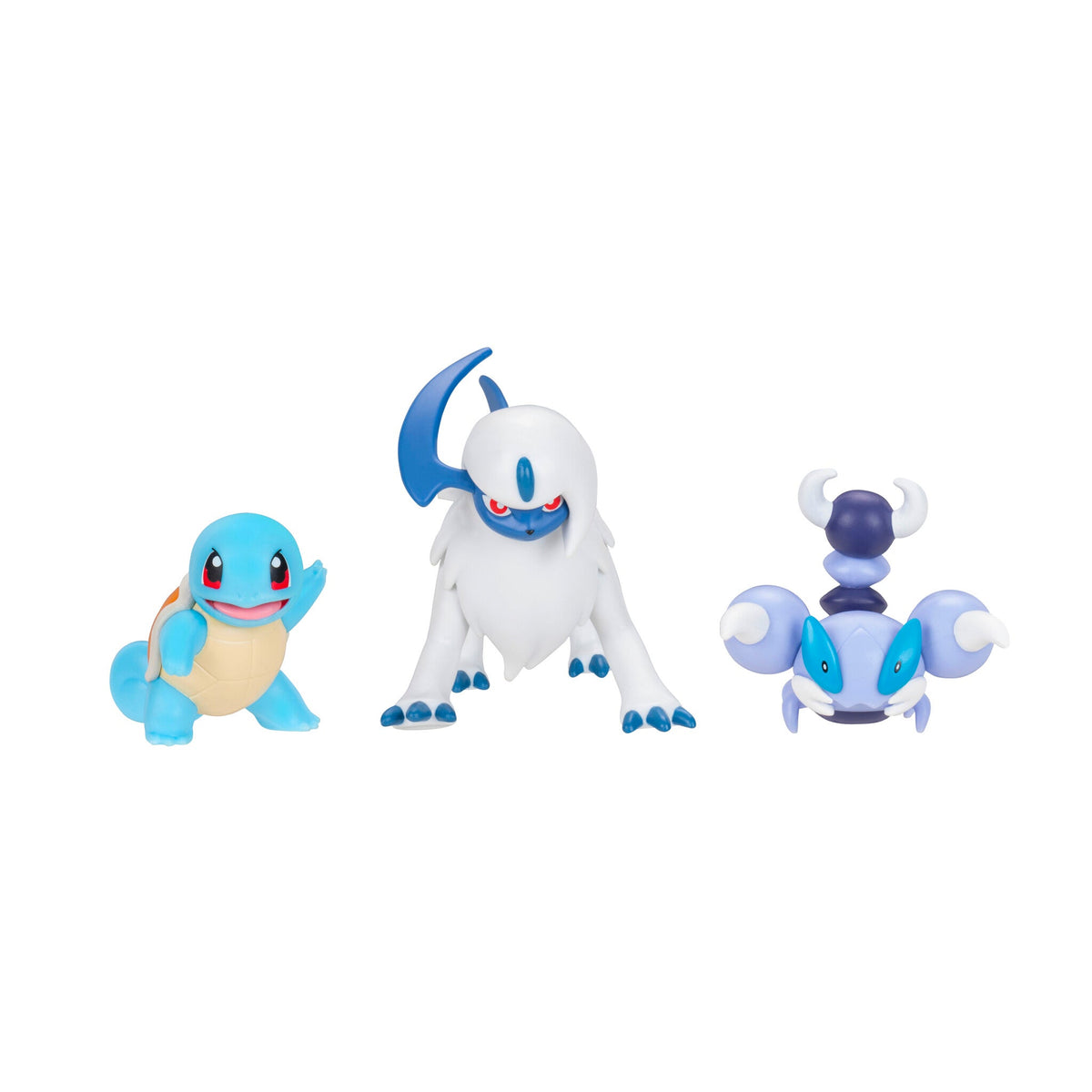 Pokémon Battle Figure – Squirtle, Absol og Skorupi – 3-pak