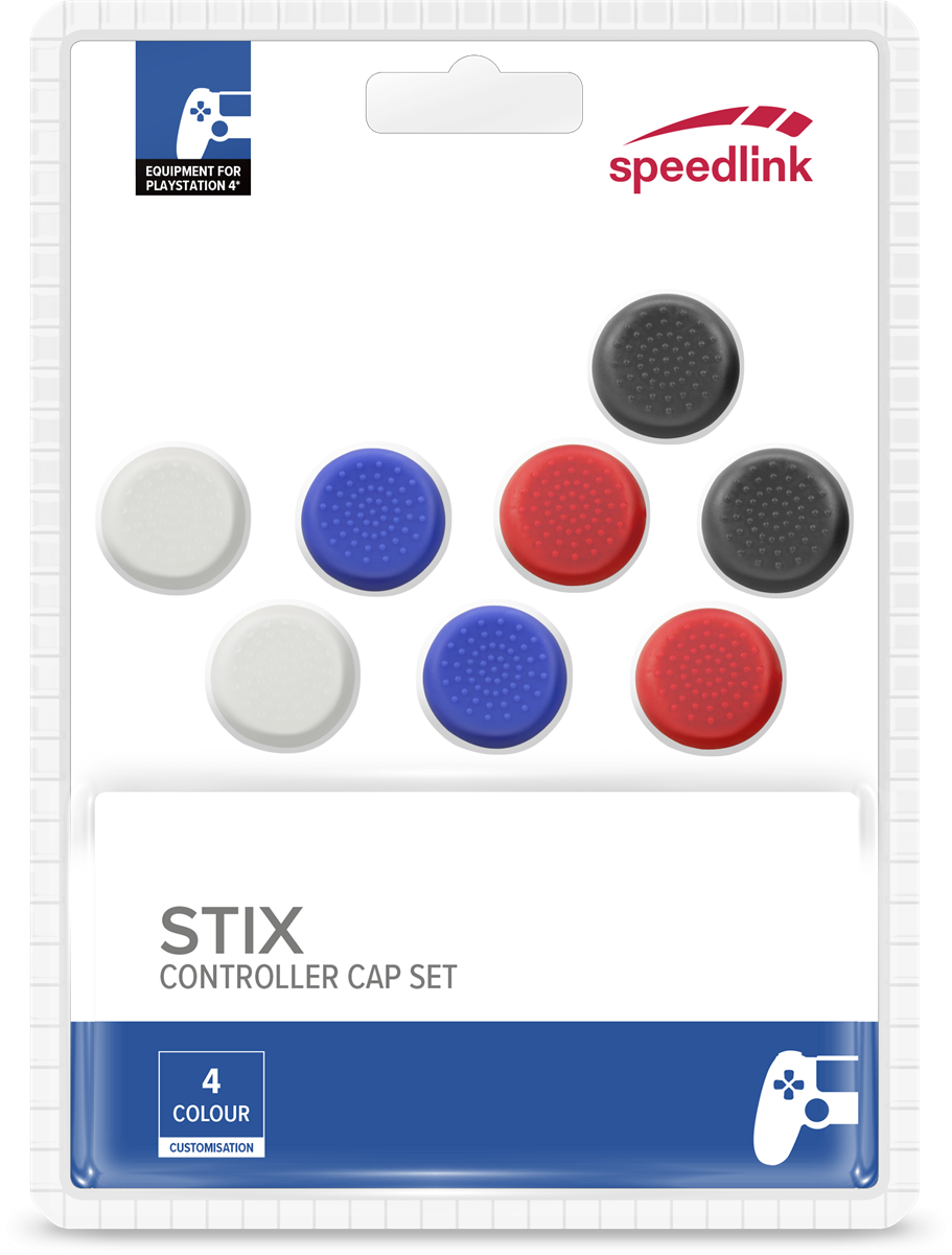 STIX Kontrollkåpsset - för PS5/PS4/Switch flerfärgad