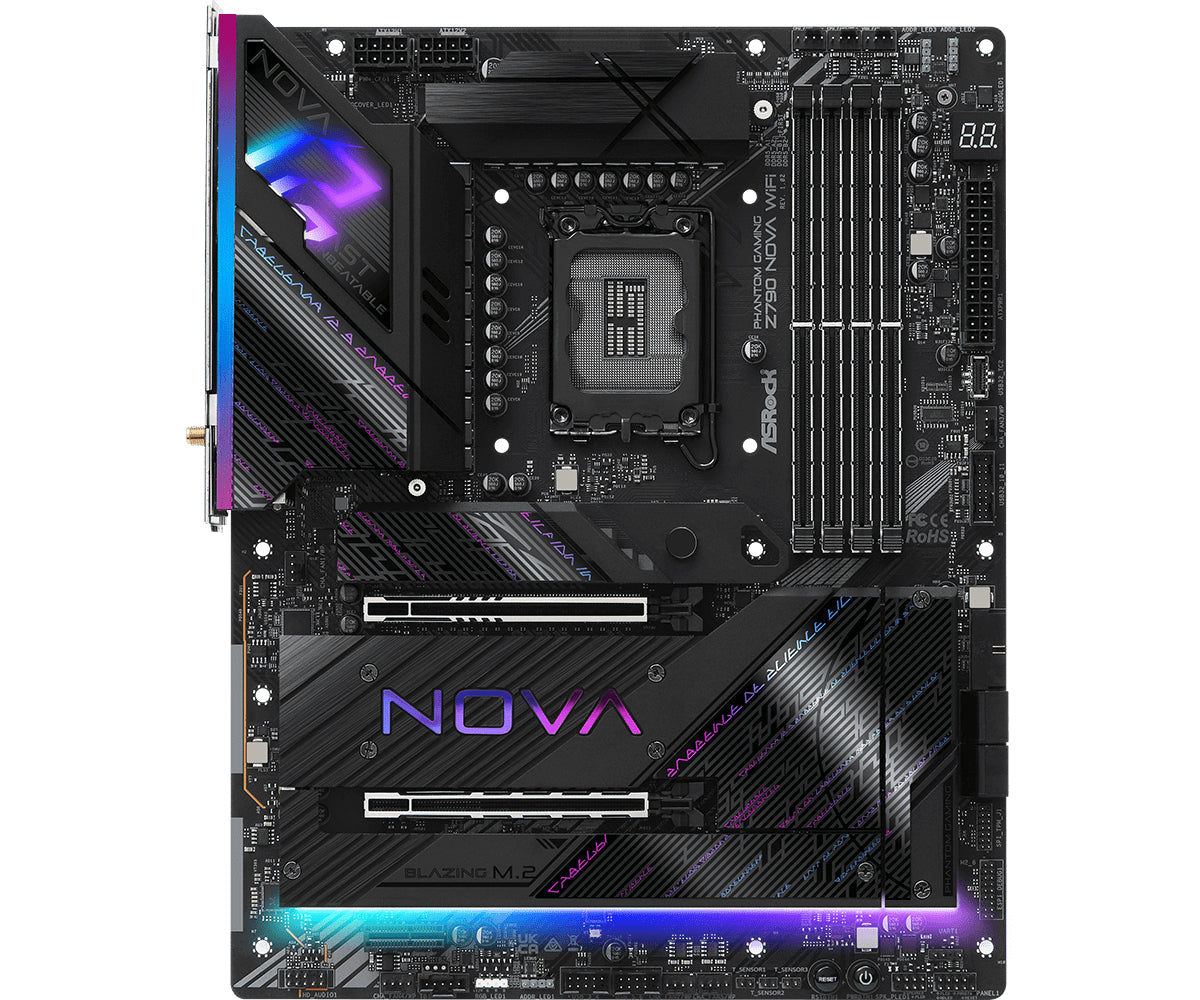 ASRock Phantom Gaming Z790 NOVA WiFi ATX LGA1700 Uttag Intel Z790