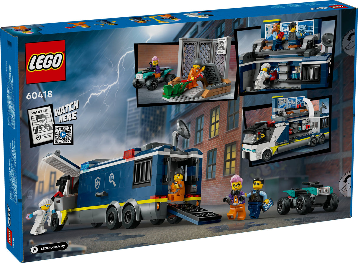 LEGO 60418 Stadspolisbil Med Laboratorium, Byggleksakssats