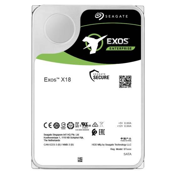 Seagate Exos X18 Hårddisk ST14000NM000J 14TB SATA-600 7200rpm Fabriksrenoverad