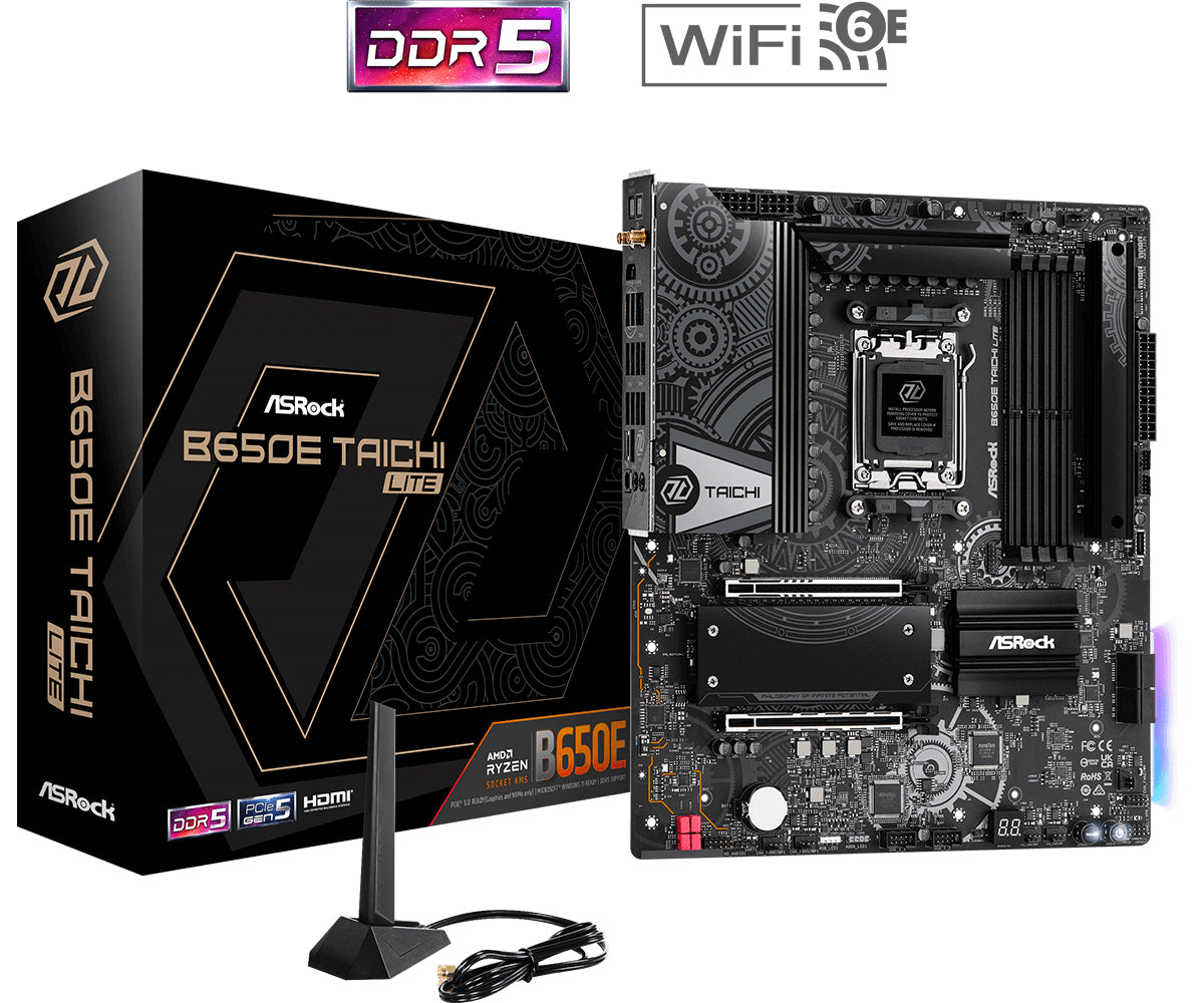 ASRock B650E TAICHI LITE - Sockel AM5 - Moderkort