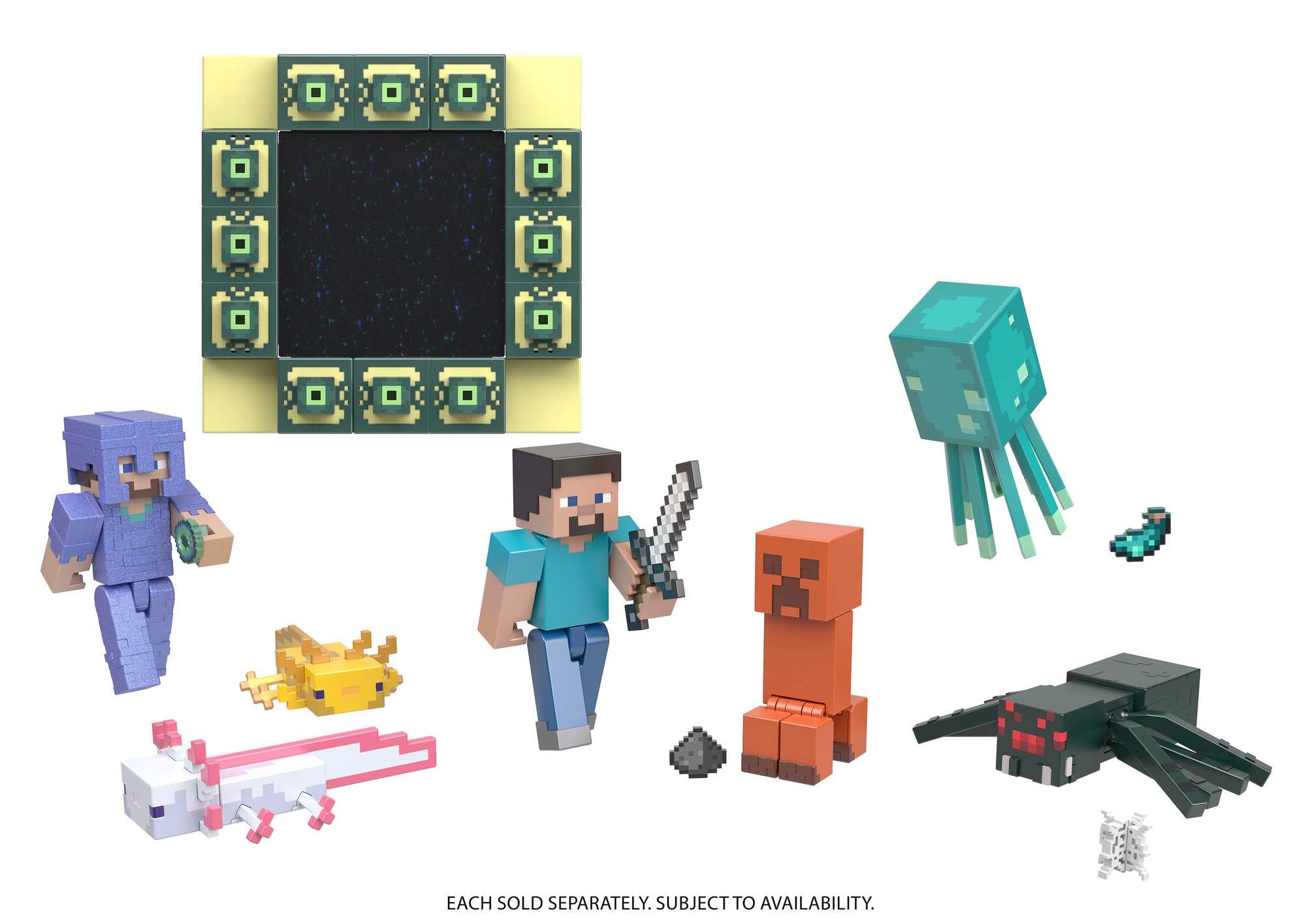 Minecraft - Biome Bygger 8cm Figur - Strong Steve (HLB14)