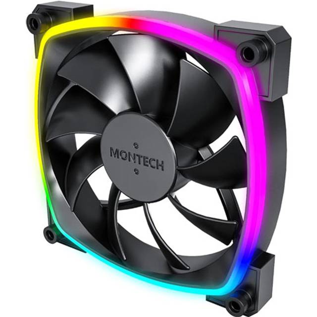Montech AX120 PWM Svart- 120mm ARGB