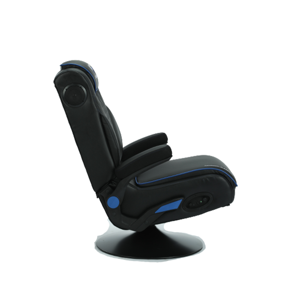 Nordic Gaming Cinema Chair Blå Svart Gamer Chair - PU Läder - Inbyggt Musiksystem