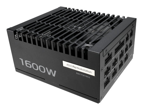 ASUS Pro WS 1600W Platinum – set skråt med modulære kabelstik