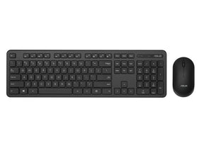 ASUS CW100 – trådløst tastatur og mus, US-engelsk, sort – US-tastatur og mus set ovenfra