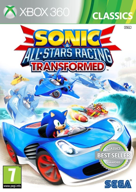 Sonic and All Stars Racing Transformed (XONE/X360) – Xbox 360 / Xbox One – spilomslag