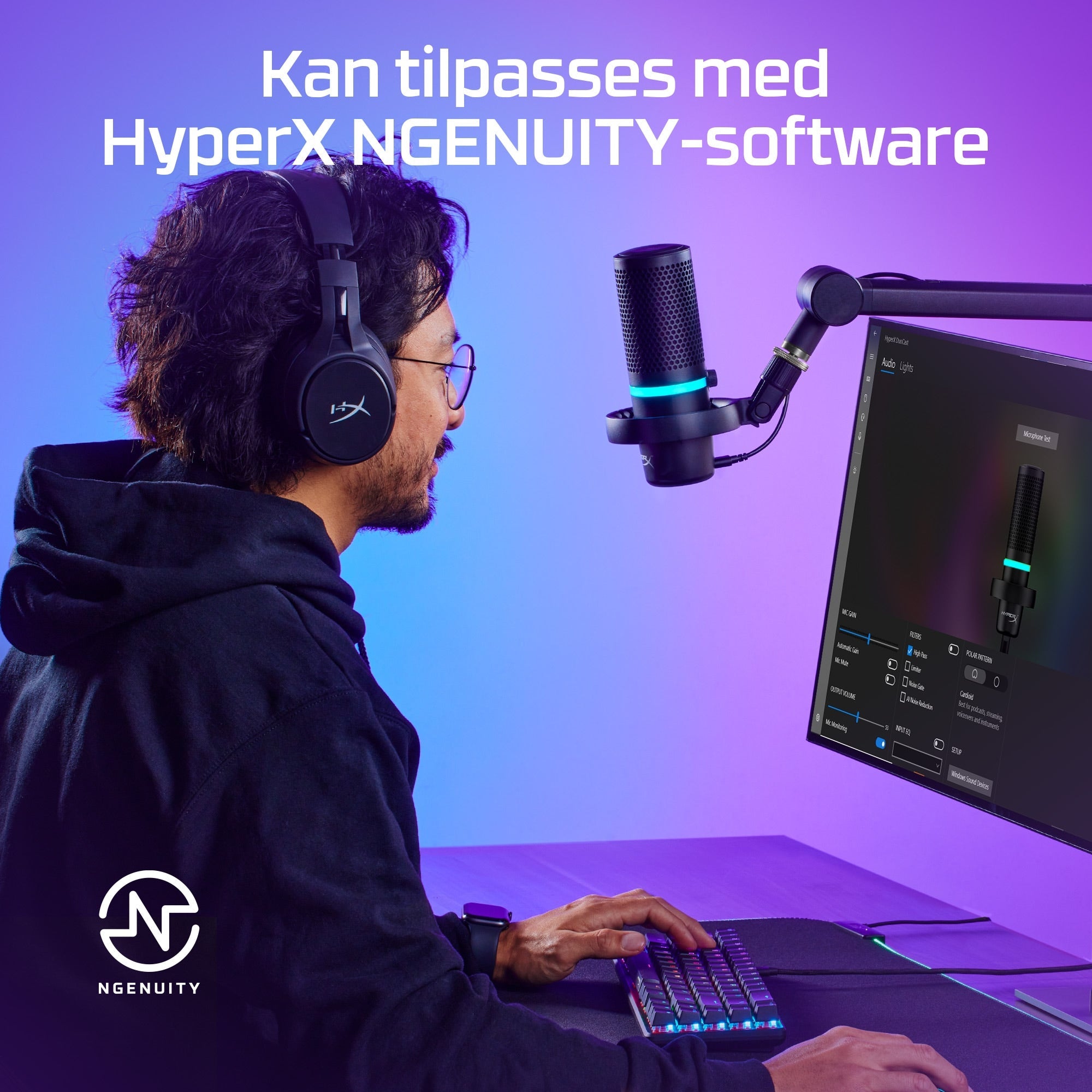 HyperX DuoCast USB-kondensatormikrofon