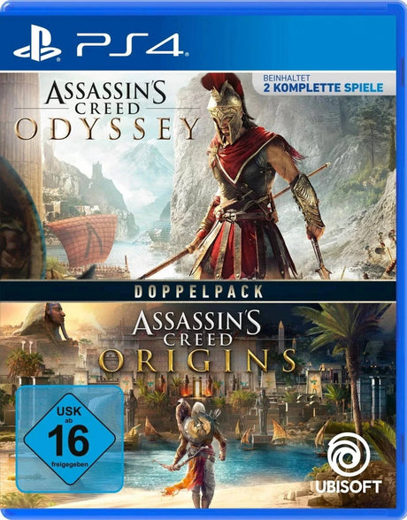 Assassin’s Creed: Odyssey + Origins (Double pack) (DE/Multi in Game) – PlayStation 4 – spilomslag