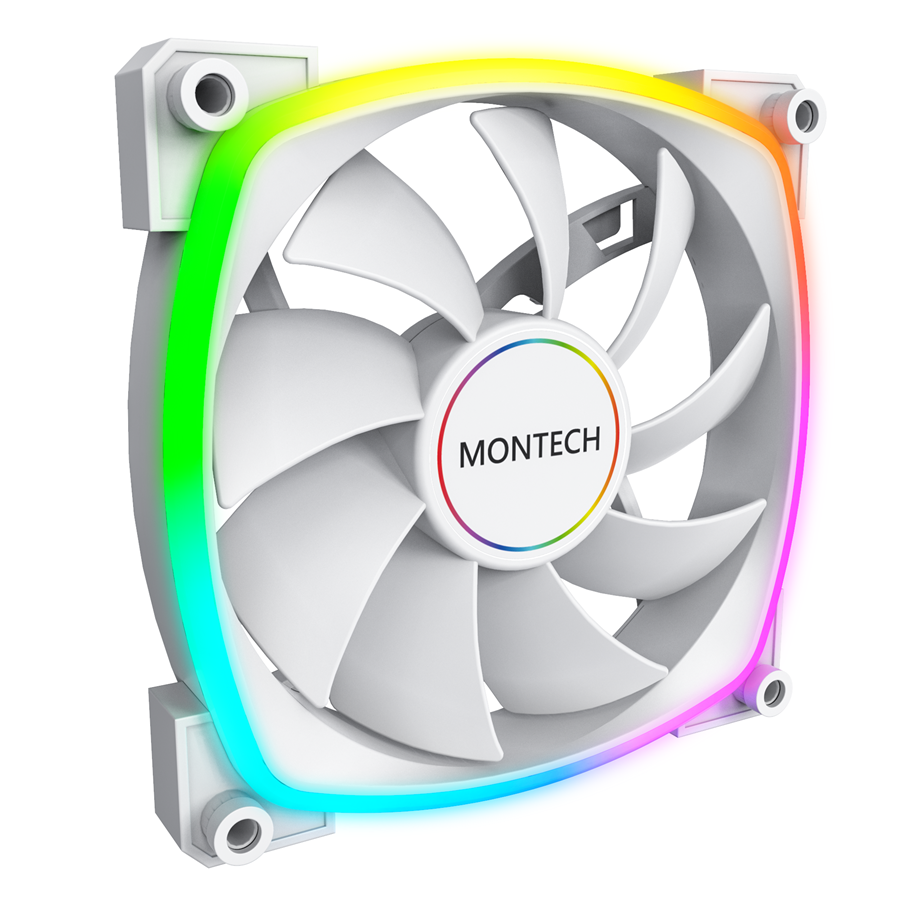 Montech AX140 PWM Vit - 140mm ARGB