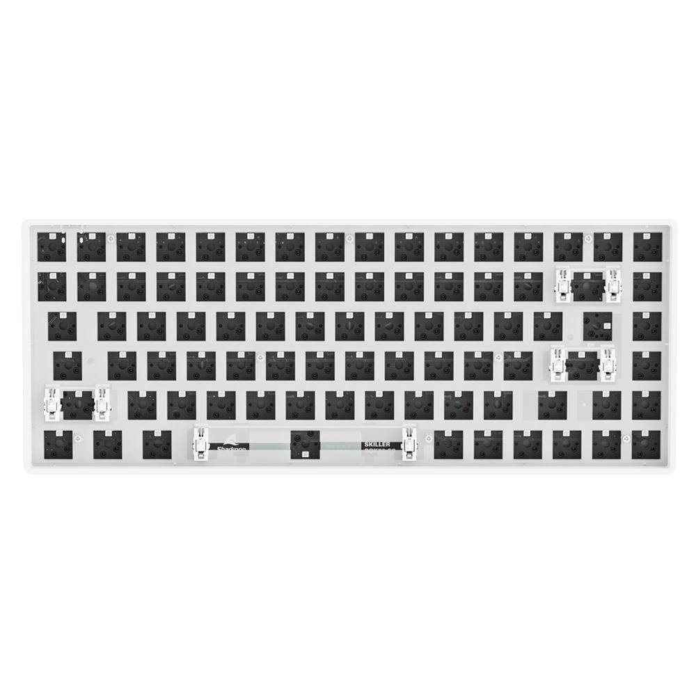 Hvid Sharkoon SGK50 S3 Barebone uden switches og tastkapper