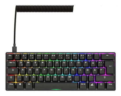 Sharkoon SKILLER SGK50 S4 Gen2 PBT (black, DE layout, Gateron G Pro 3.0 Yellow) Sharkoon