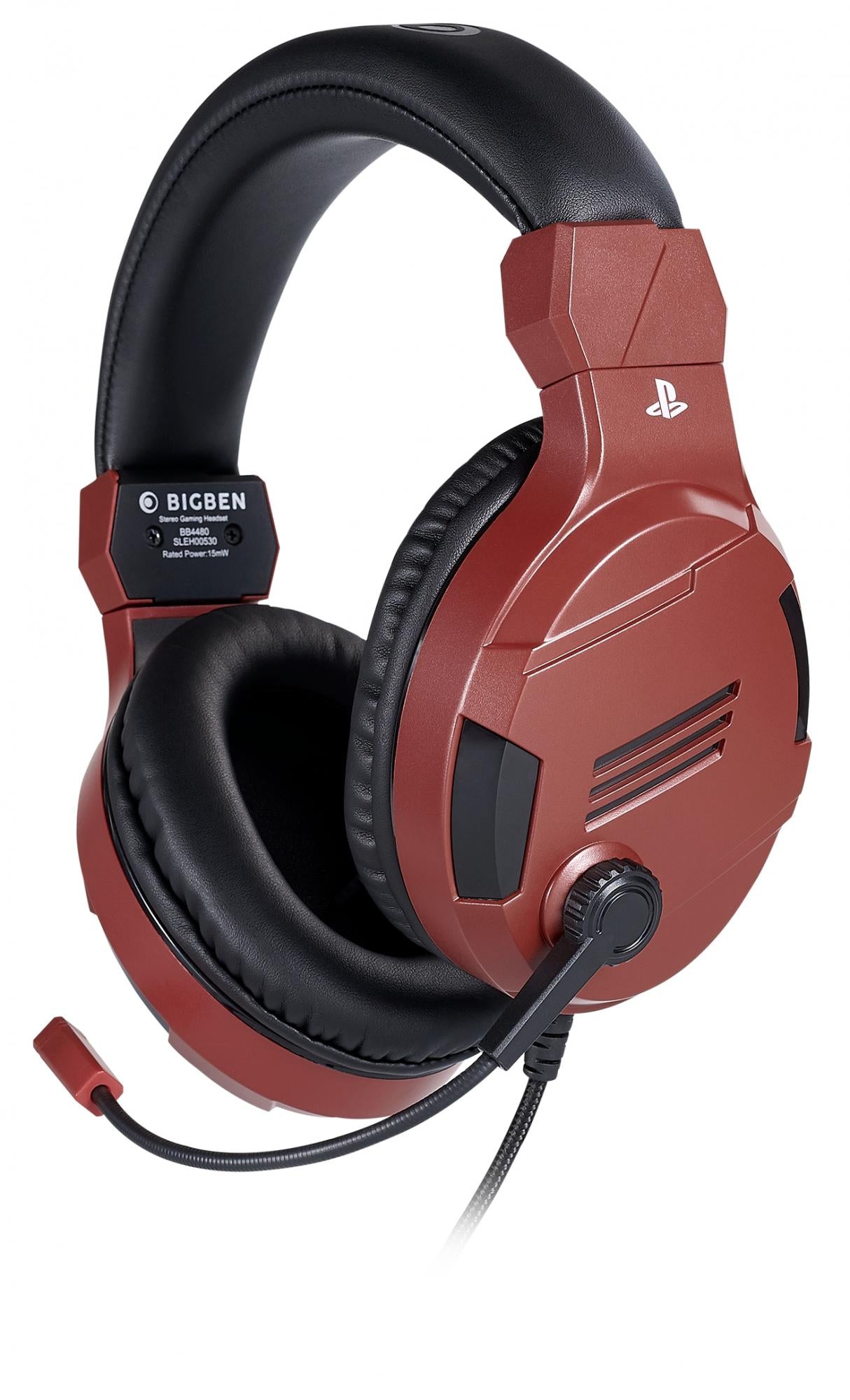 Playstation 4 HW Bigben Stereo Gaming Headset v3 (Rött)