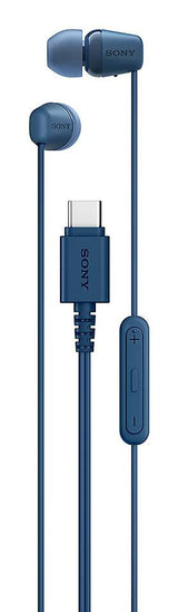 Sony IER-EX15C – øretelefoner med USB-C – blå – produktbillede
