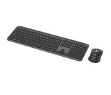 Logitech - Signature Slim Wireless Keyboard and Mouse Combo MK950 Graphite Nordic Logitech