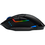 CORSAIR Gaming DARK CORE RGB PRO Optisk Trådlös Kabel Svart