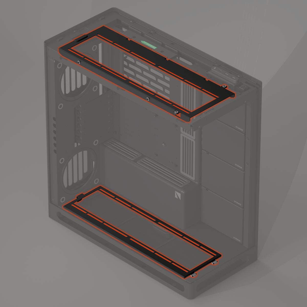 HAVN HS 420 Fan Brackets for 360mm Radiator - White HAVN