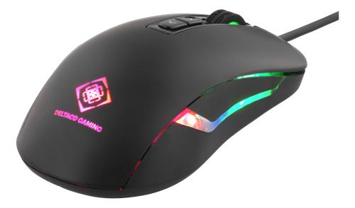 Deltaco - DM110 Gaming Mus - 7 Knappar - LED - Svart