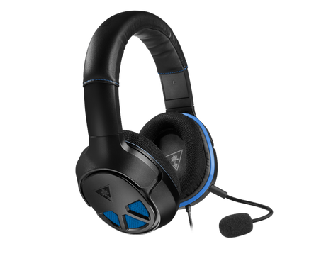 Turtle Beach Recon 150 – gamingheadset, sort/blå – Sort headset med blå detaljer