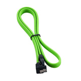 CableMod ModMesh Right Angle SATA 3 Kabel 60cm - Ljusgrön