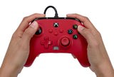 PowerA Enhanced Cabled Controller - Xbox Series X/S - Artisan Red