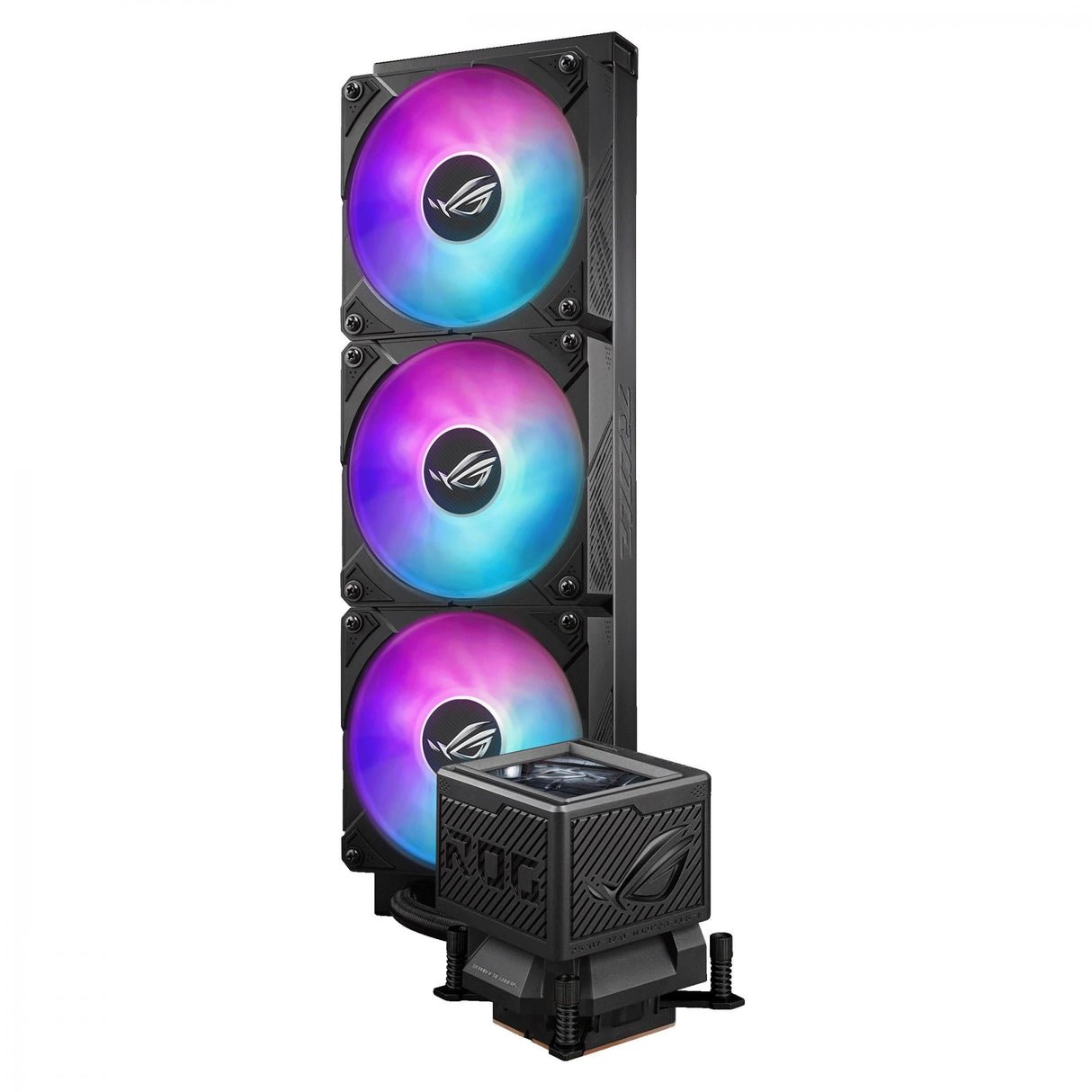 ASUS ROG RYUJIN III 360 ARBG EXTREME AiO Liquid Cooler w. 3.5" LCD, Asetek Emma Gen8 V2 pump, magnetic ROG ARGB fans ASUS