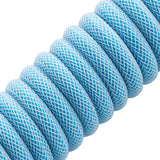 CableMod Pro Coiled Keyboard Kabel USB A Till USB Typ C, Blueberry Cheesecake - 150cm