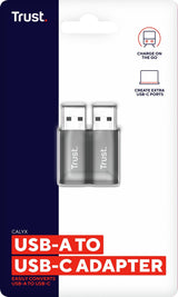 TRUST CALYX USB-A TO USB-C ADAPTER 2PACK TRUST