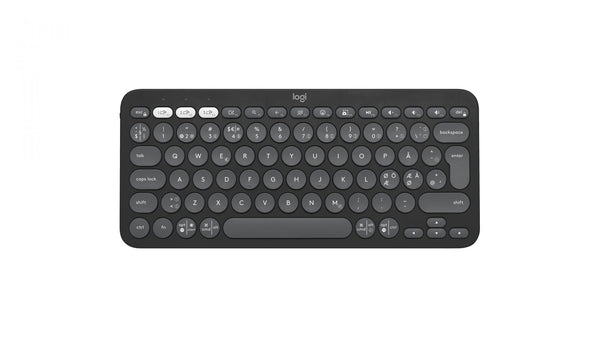 Logitech Pebble Keys 2 K380s Bluetooth-tastatur – nordisk, grafit