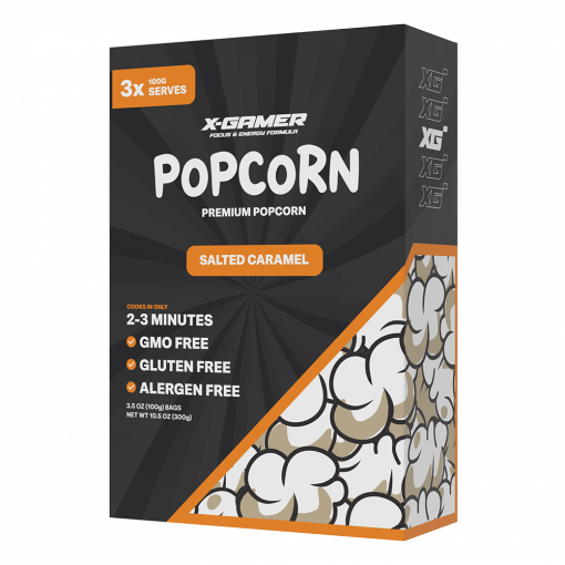 X-Corn 3x100g Saltkola (X-Gamer Popcorn)