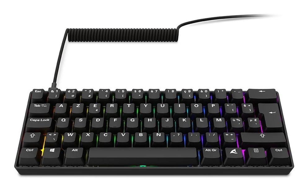 Sharkoon SKILLER SGK50 S4 Gen2 PBT (black, DE layout, Gateron G Pro 3.0 Yellow) Sharkoon