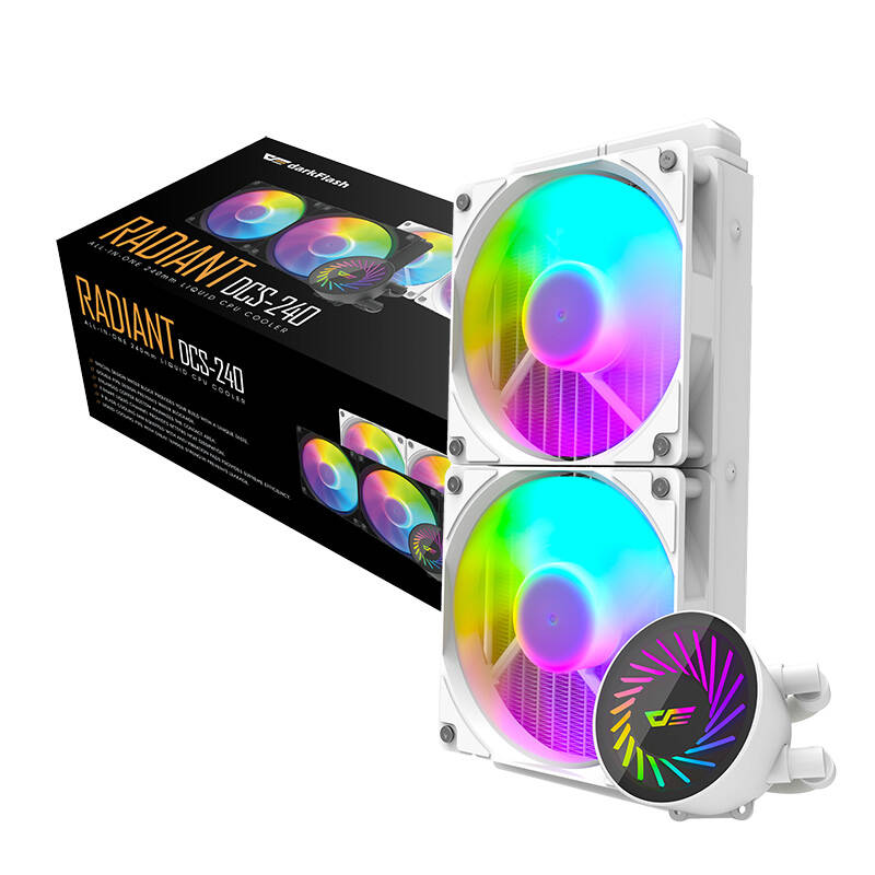 Darkflash DCS240 CPU Flytande Kylning (vit)