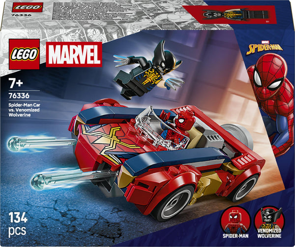 LEGO Superhelte Spider-Man Bil mod Venomiseret Wolverine